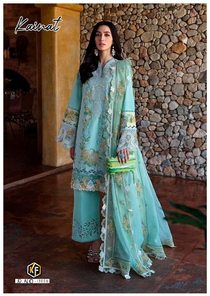 Kainat Vol 13 By Keval Lawn Karachi Cotton Dress Material Wholesale Shop In Surat